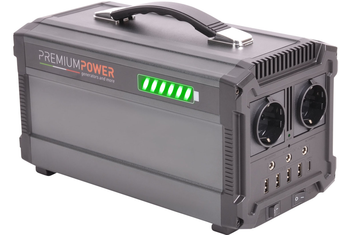STACJA ZASILANIA PREMIUM POWER PB500 idealna na wakacje i nie tylko