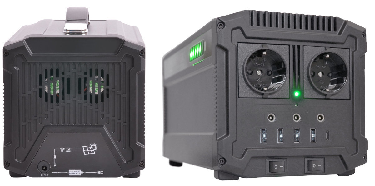STACJA ZASILANIA PREMIUM POWER PB500 funkcjonalny wyswietlacz