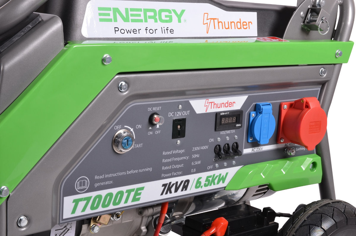 AGREGAT PRĄDOTWÓRCZY ENERGY T7000TE TRÓJFAZOWY AVR dluga zuwotnosc dzieki wysokiej klasie ochrony