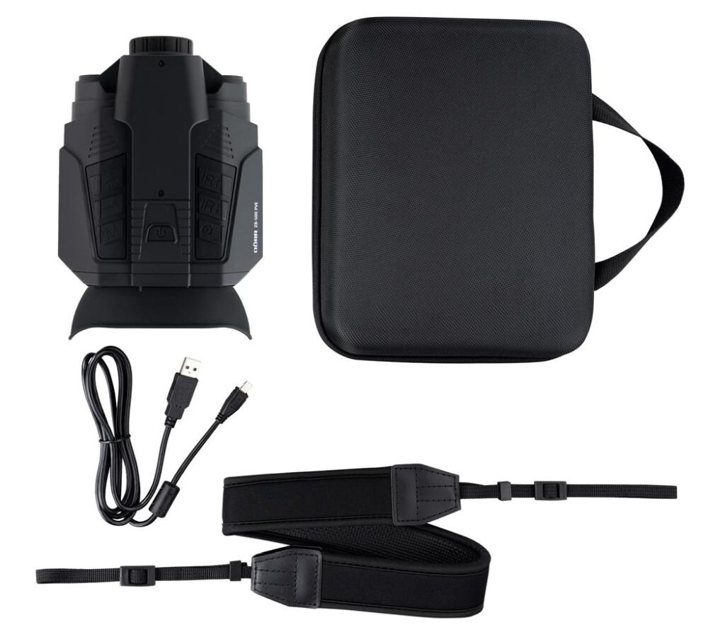 Lornetka noktowizyjna DORR Z Dalmierzem ZB-500 PVE optyka waga konstrukcja ogniskowa zoom przybliżenie dioptria muszle oczne obiektywy soczewki pryzmat powłoka gwint okulary obserwacja przyroda sport powiększenie