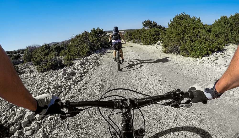 Insta360 Chest Strap widok z kamery z perspektywy pierwszej osoby