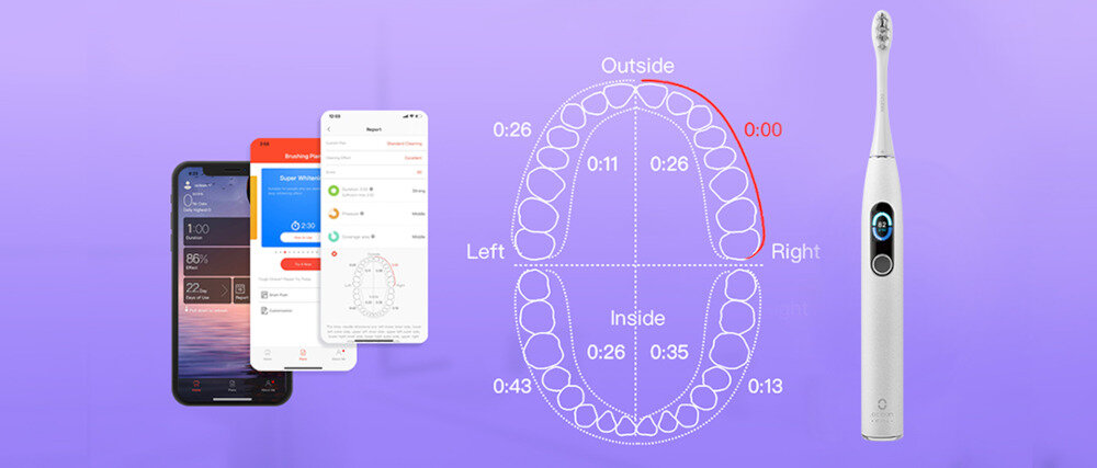 Szczoteczka soniczna OCLEAN personalizacja aplikacja