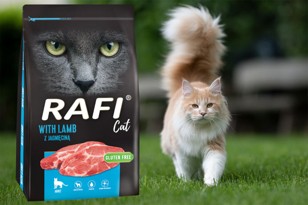 Karma dla kota PIPER Animals Jagnięcina 7 kg naturalne składniki wielkość krokietów