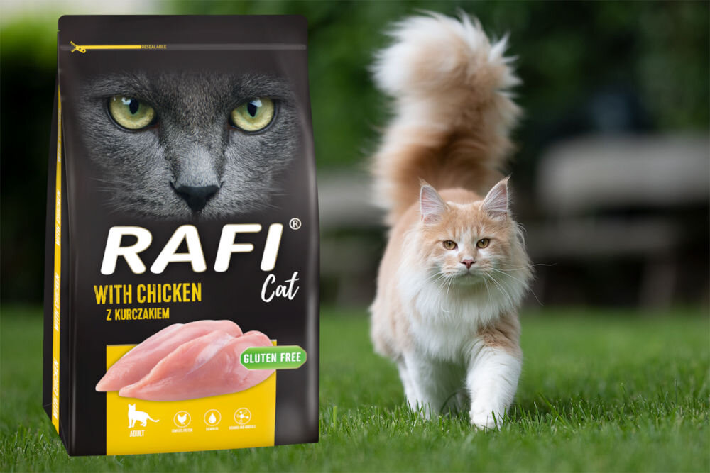 Karma dla kota PIPER Animals Kurczak 7 kg naturalne składniki wielkość krokietów