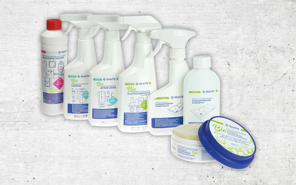 DEANTE Alpinia BGA N17M dedykowane środki sprzątanie zabrudzenia biodegradowalność bezpieczne środowisko