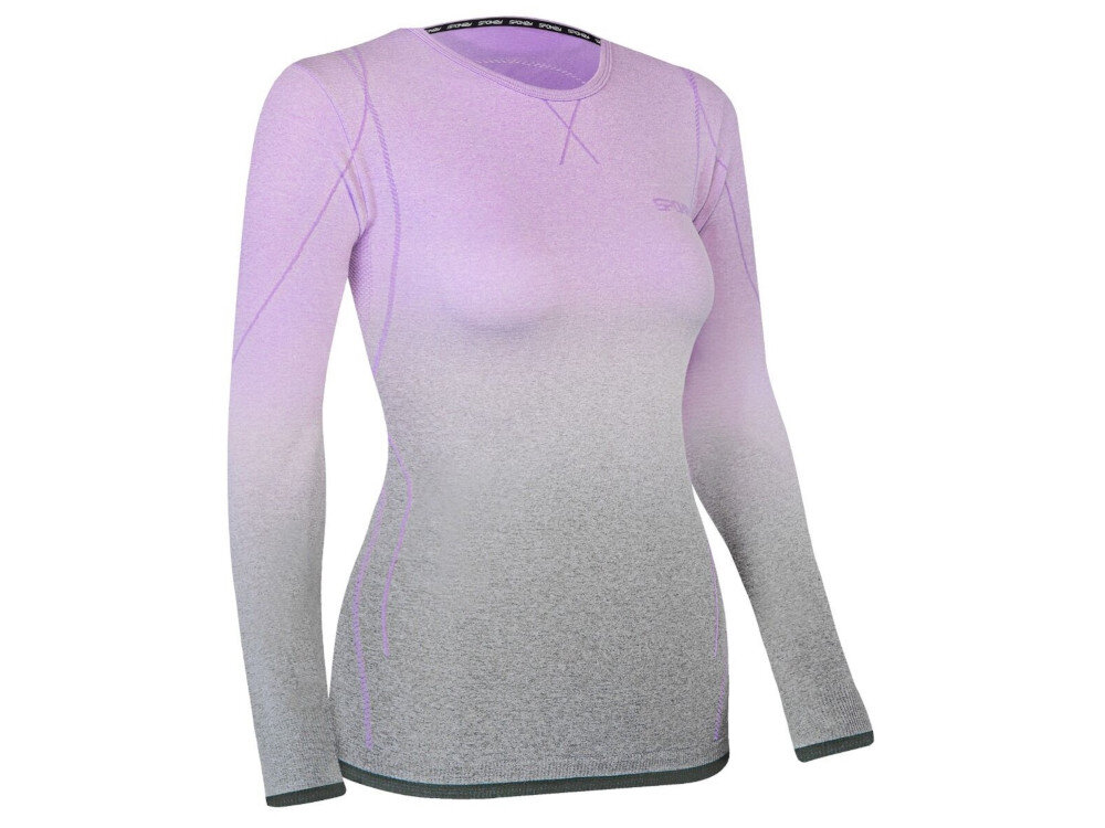 Bielizna termoaktywna SPOKEY Flora Set (rozmiar L-XL) Fioletowo-szary koszulka nowoczesny proces tkania zwiększona wytrzymałość brak deformowania