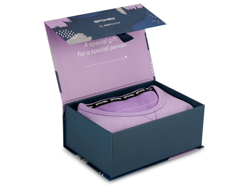 Bielizna termoaktywna SPOKEY Flora Set (rozmiar L-XL) Fioletowo-szary pudełko prezentowe