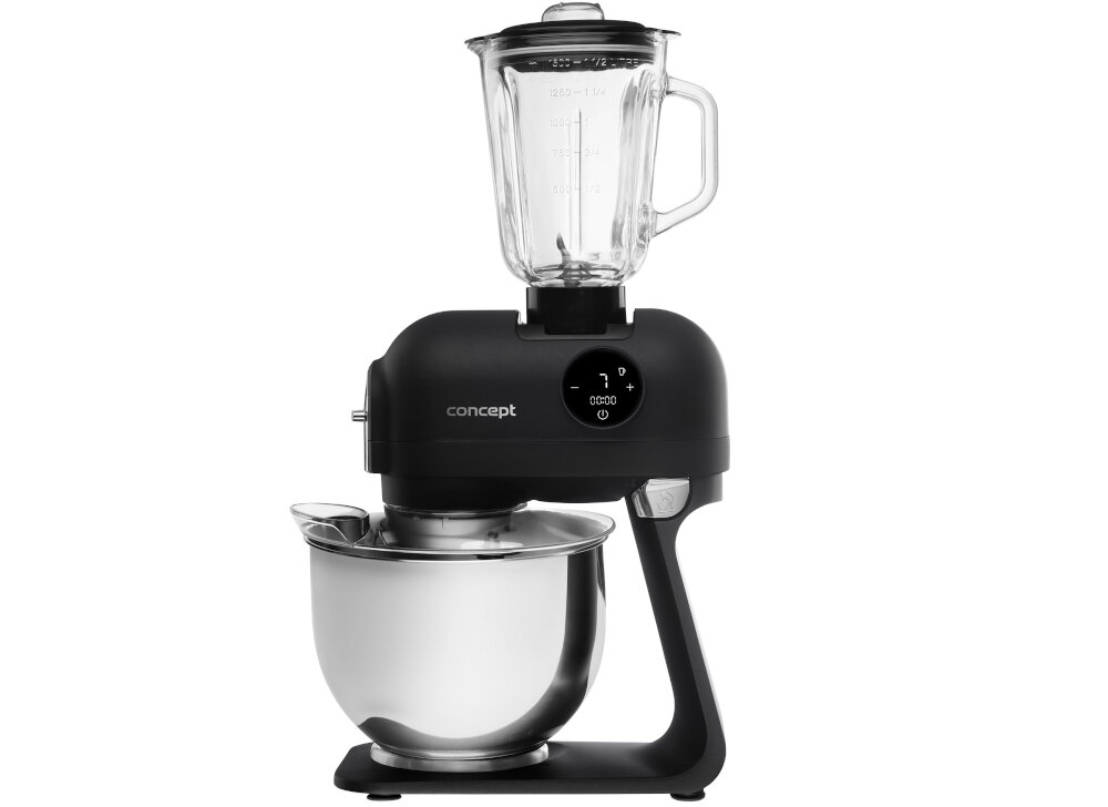 Robot kuchenny planetarny CONCEPT RM7500 Element Digi (1200W) z blenderem kielichowym i maszynka do miesa latwa konserwacja czyszczenie
