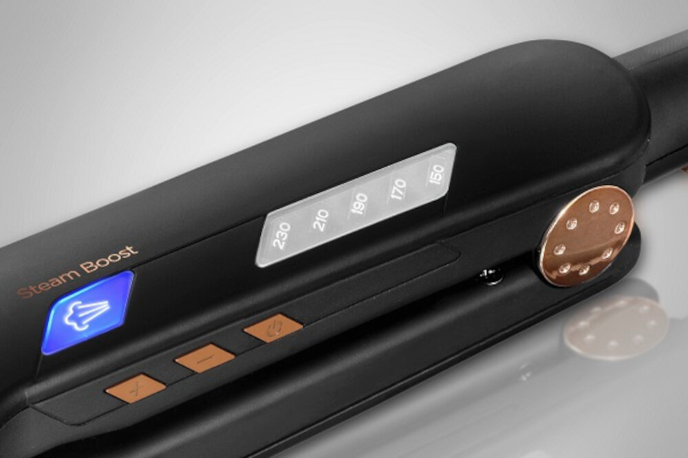 Prostownica CONCEPT Elite Steam Boost VZ6010 do wszystkich rodzajow wlosow 5 poziomow temperatura ustawienia mozliwosci czytelny wyswietlacz LED funckja automatycznego wylaczenia