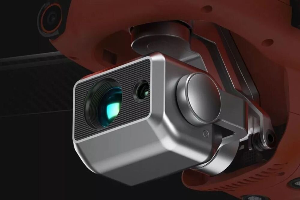 Dron AUTEL ROBOTICS Evo II Dual 640T  bateria lot sterowanie akrobacje czas lotu zasięg funkcje lądowanie kamera rozdzielczość filmy zdjęcia nagrywanie jakość ładowanie aplikacja przesył pilot śmigła stabilizacja fotografia waga wymiary konstrukcja obudowa korpus ramiona silnik