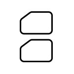 Dual SIM przedstawione na ikonie