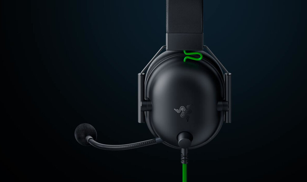 Słuchawki RAZER BlackShark V2 X USB jakość wykonanie przetworniki łączność mikrofon regulacja głośność nauszniki pałąk regulacja aktywna redukcja szumów