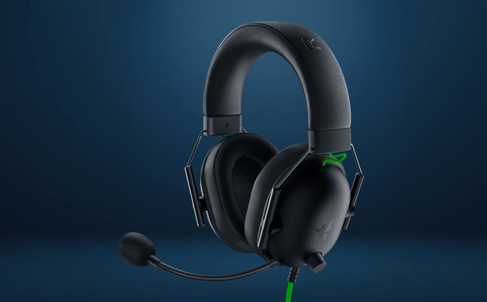 Słuchawki RAZER BlackShark V2 X USB jakość wykonanie przetworniki łączność mikrofon regulacja głośność nauszniki pałąk regulacja aktywna redukcja szumów
