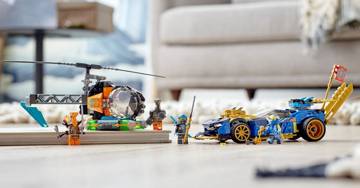 LEGO Ninjago Wyścigówka EVO Jaya i Nyi 71776 Całe godziny akcji z ninja Niesamowity prezent dla fanów ninja