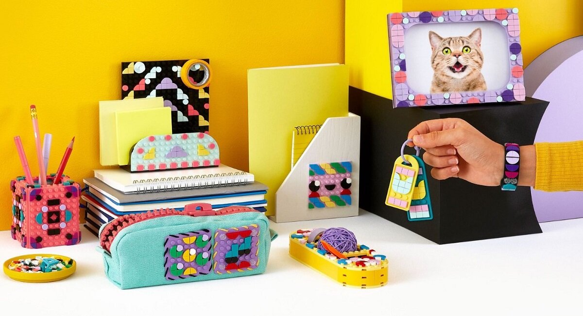 LEGO Dots Zestaw narzędzi projektanta – wzorki 41961 Zbuduj, ozdób i użyj