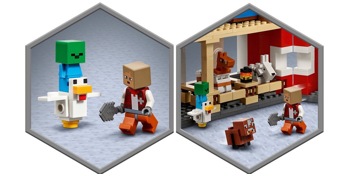LEGO Minecraft Czerwona stodoła 21187 Pomoc w rozwoju życiowych umiejętności