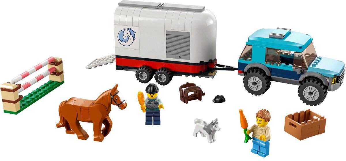 LEGO City Przyczepa do przewozu koni 60327 Kreatywny świat LEGO City