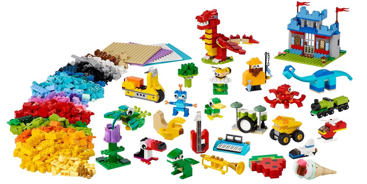 LEGO Classic Wspólne budowanie 11020 Budujmy razem Ekscytujące pomysły na modele