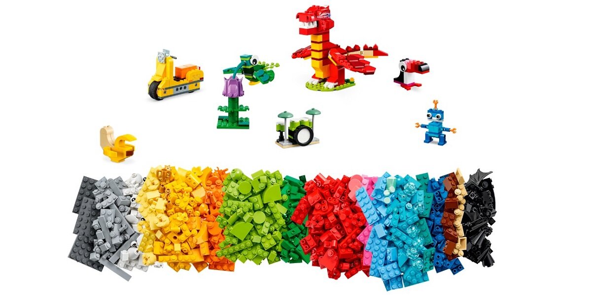 LEGO Classic Wspólne budowanie 11020 Pomoc w rozwoju życiowych umiejętności

