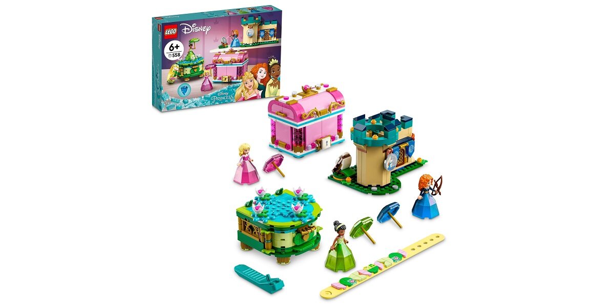 LEGO Disney Princess Zaklęte twory Aurory, Meridy i Tiany 43203 Od lat dla Was
