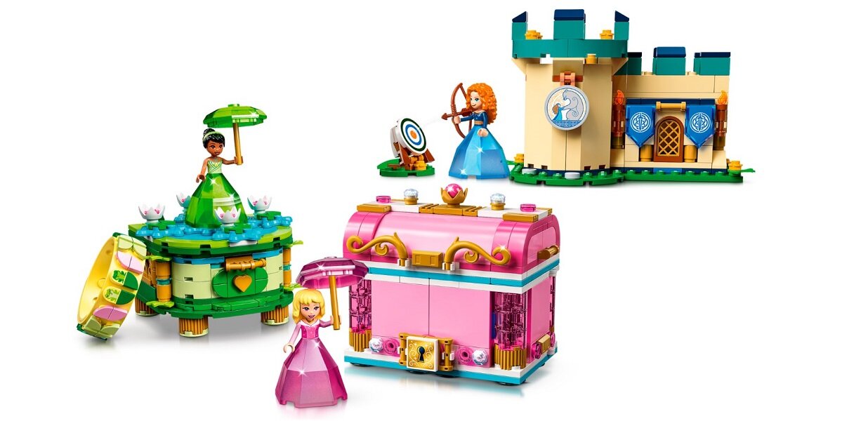 LEGO Disney Princess Zaklęte twory Aurory, Meridy i Tiany 43203 Nieograniczona zabawa z księżniczkam