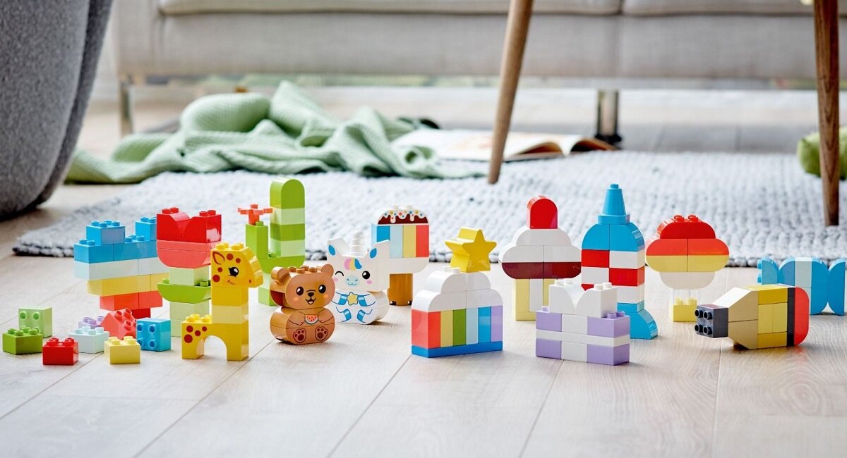 LEGO Duplo Czas na kreatywne budowanie 10978 Kreatywne modele dla małych dzieci Praktyczny sposób na wyrażanie emocji