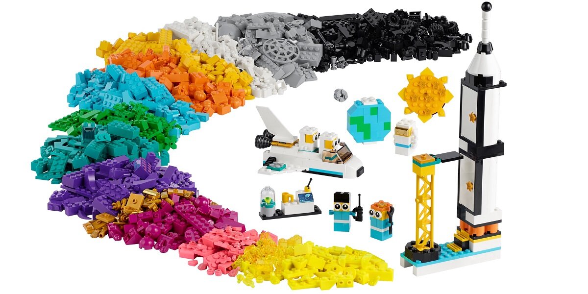 LEGO Classic Misja kosmiczna 11022 Kosmiczny zestaw konstrukcyjny dla dzieci

