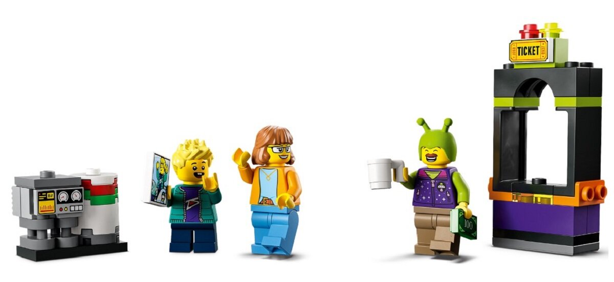 LEGO City Ciężarówka z kosmiczną karuzelą 60313 Ciekawa atrakcja z parku rozrywki