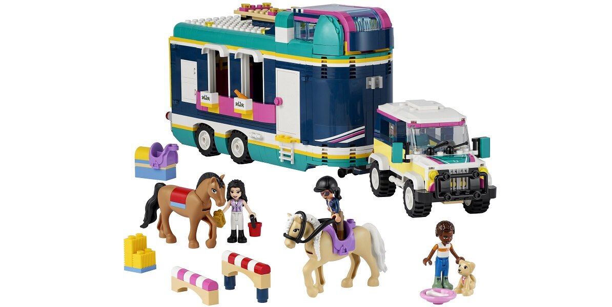 LEGO Friends Przyczepa na wystawę koni 41722 Pożywka dla wyobraźni