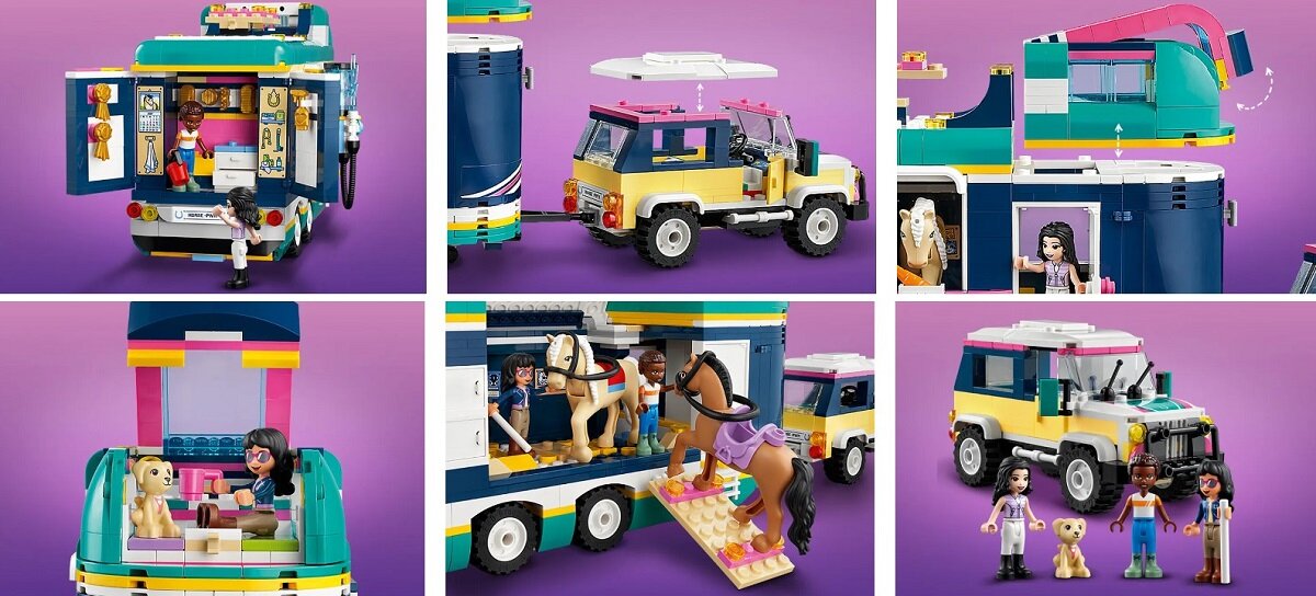 LEGO Friends Przyczepa na wystawę koni 41722 Prezent na urodziny