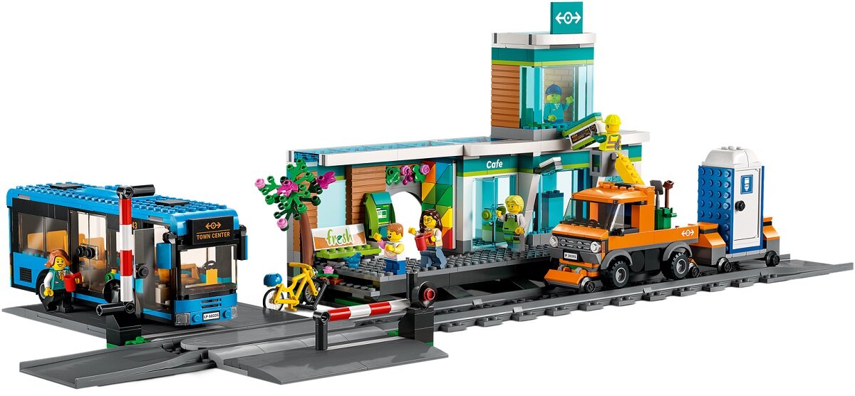 LEGO City Dworzec kolejowy 60335 Zabawa napędzana wyobraźnią