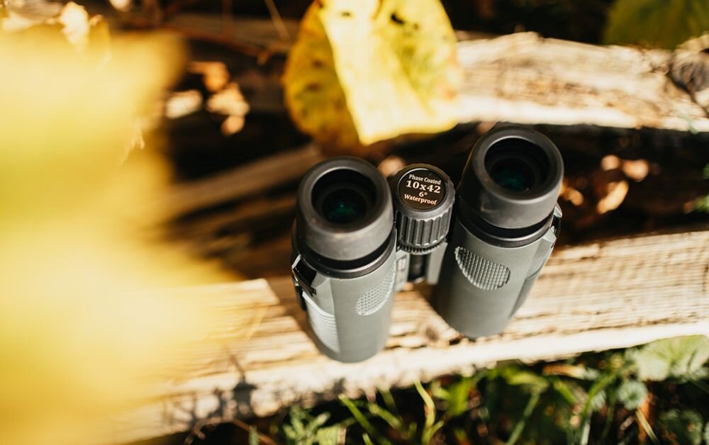 Lornetka FUJINON KF 8X32W-R II    optyka waga konstrukcja ogniskowa zoom przybliżenie dioptria muszle oczne obiektywy soczewki pryzmat powłoka gwint okulary obserwacja przyroda sport powiększenie