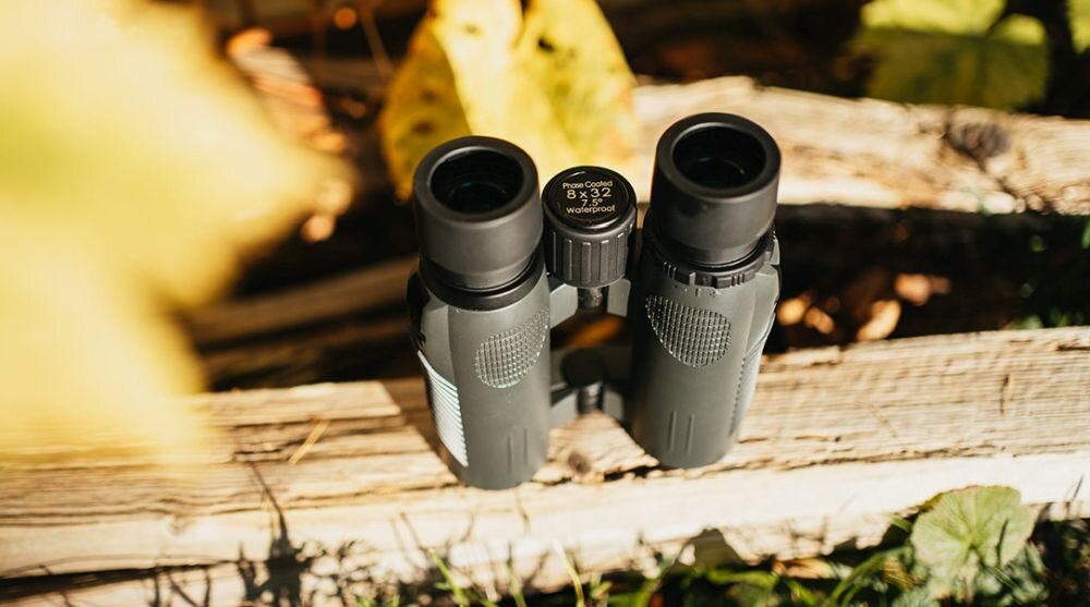 Lornetka FUJINON KF 10x32 W-R II    optyka waga konstrukcja ogniskowa zoom przybliżenie dioptria muszle oczne obiektywy soczewki pryzmat powłoka gwint okulary obserwacja przyroda sport powiększenie 