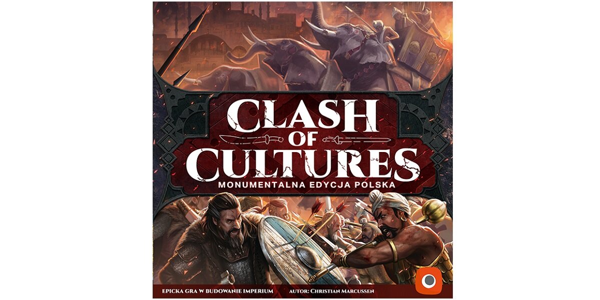 Gra planszowa PORTAL GAMES Clash of Cultures Monumentalna edycja cywilizacje współpraca żetony figurki strategia historia dominacja karty plansza dzieci młodzież teren odkrycia przywódca frakcje Rzymianie Aztekowie