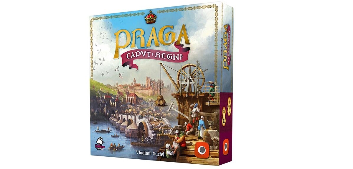 Gra planszowa PORTAL GAMES Praga Caput Regni mieszkańcy miasto rywalizacja współpraca akcja grafika trójwymiaro poddani imperium stolica