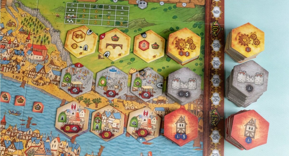 Gra planszowa PORTAL GAMES Praga Caput Regni mieszkańcy miasto rywalizacja współpraca akcja grafika trójwymiaro poddani imperium stolica