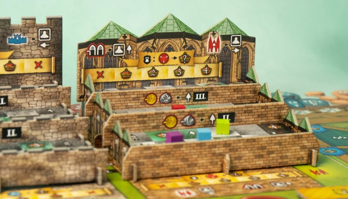 Gra planszowa PORTAL GAMES Praga Caput Regni mieszkańcy miasto rywalizacja współpraca akcja grafika trójwymiaro poddani imperium stolica