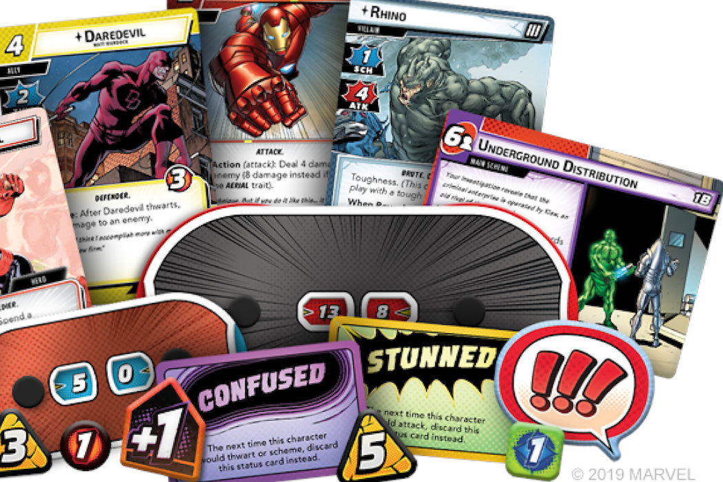 Gra karciana FANTASY FLIGHT GAMES Marvel Champions: The Card Game zabawa karty bohaterowie bohater zagłada pomoc ocalenie legenda siły moce