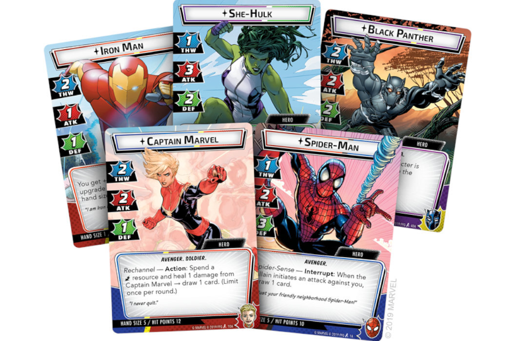 Gra karciana FANTASY FLIGHT GAMES Marvel Champions: The Card Game zabawa karty bohaterowie bohater zagłada pomoc ocalenie legenda siły moce