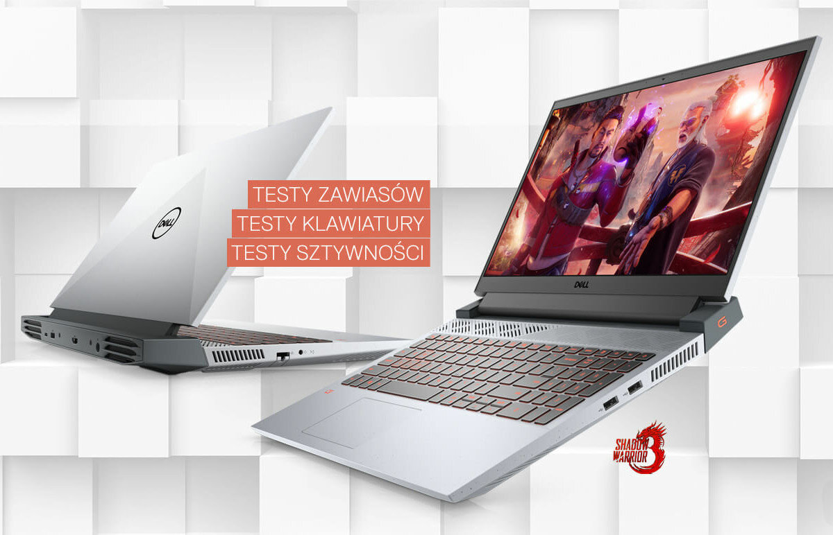 Laptop DELL G15 5515-3537 odprony na trudne warunki