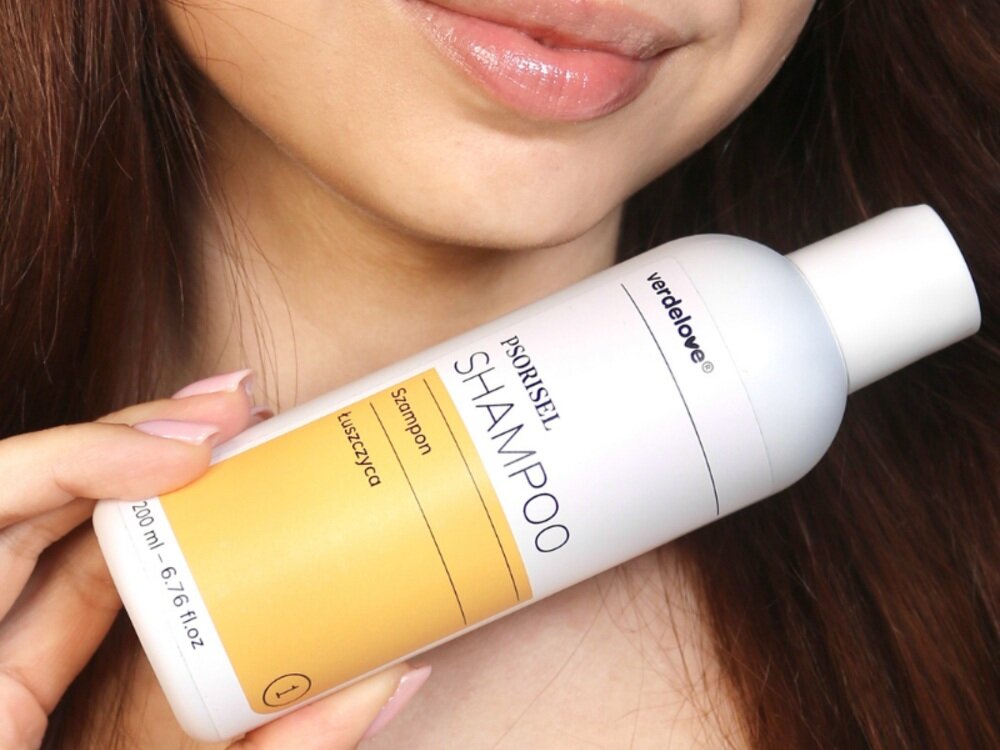 Szampon VERDELOVE Psorisel Na łuszczycę 200 ml pielegnacja skóry gowy, łagodzenie swędzenia, większa kontrola