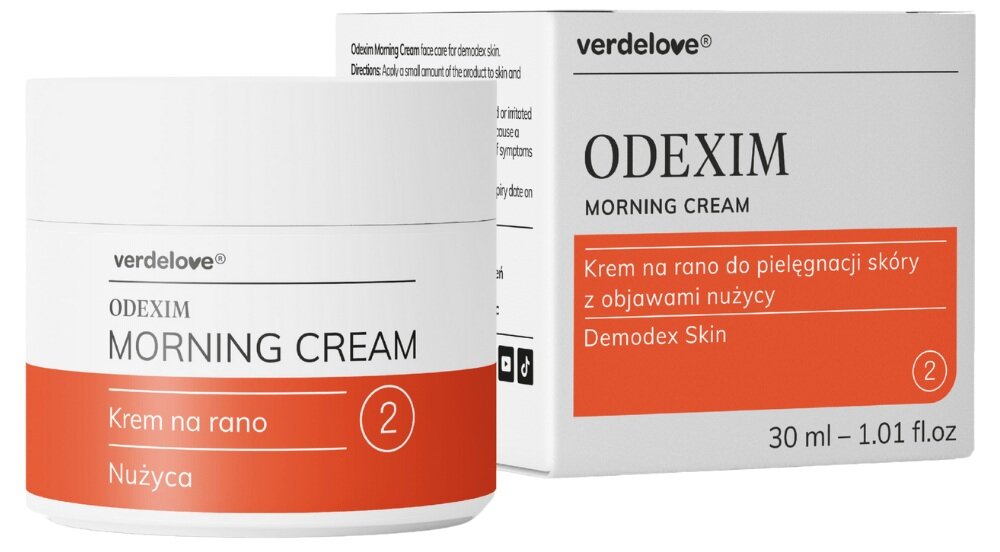 Krem VERDELOVE Odexim na rano 30 ml normalizuje procesy złuszczania, gładka skóra, działanie przeciwzapalne