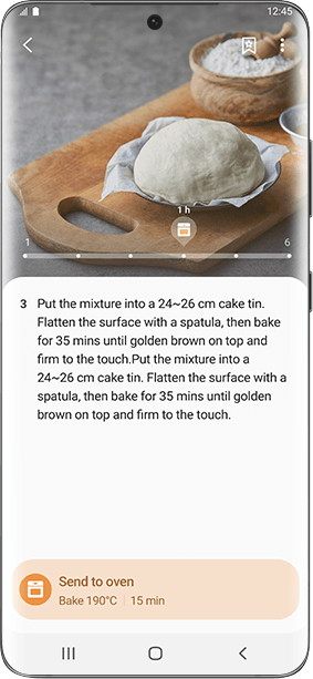 Screen przedstawiający aplikację SmartThings Cooking Screen przedstawiający aplikację SmartThings Cooking