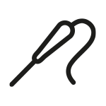 Znak graficzny termosondy zintegrowanej z piekarnikiem Znak graficzny termosondy zintegrowanej z piekarnikiem