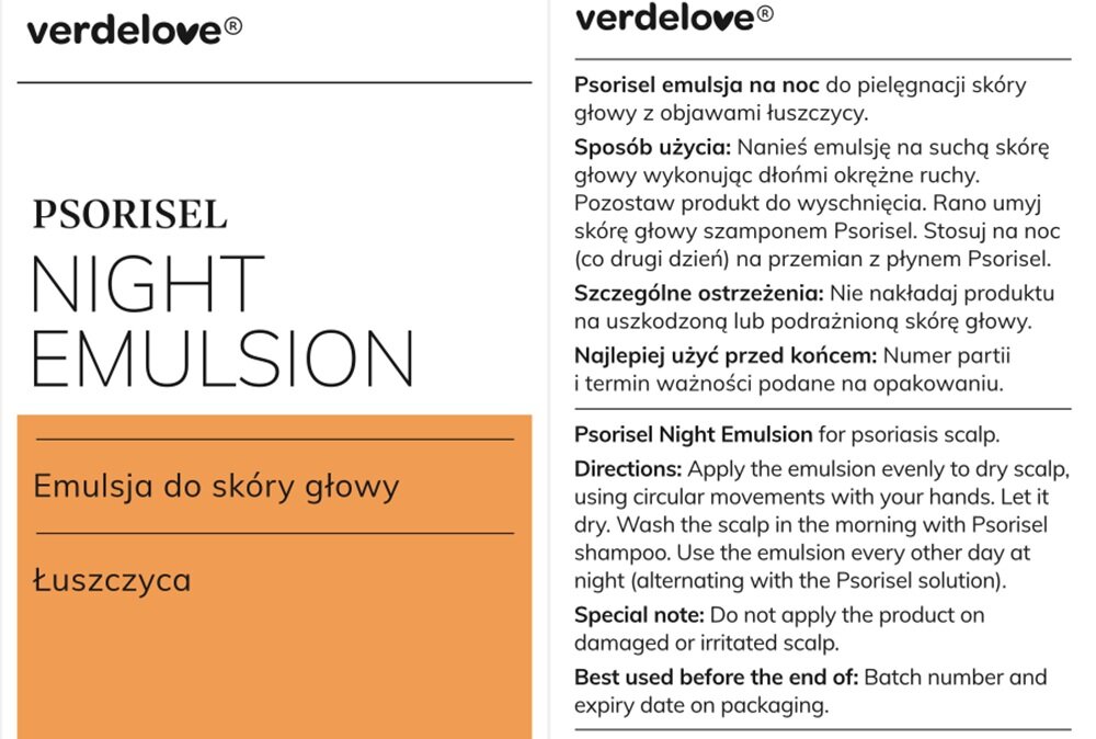 Zestaw VERDELOVE Psorisel na łuszczycę 3 sztuki sposób stosowania, dla lepszych efektów