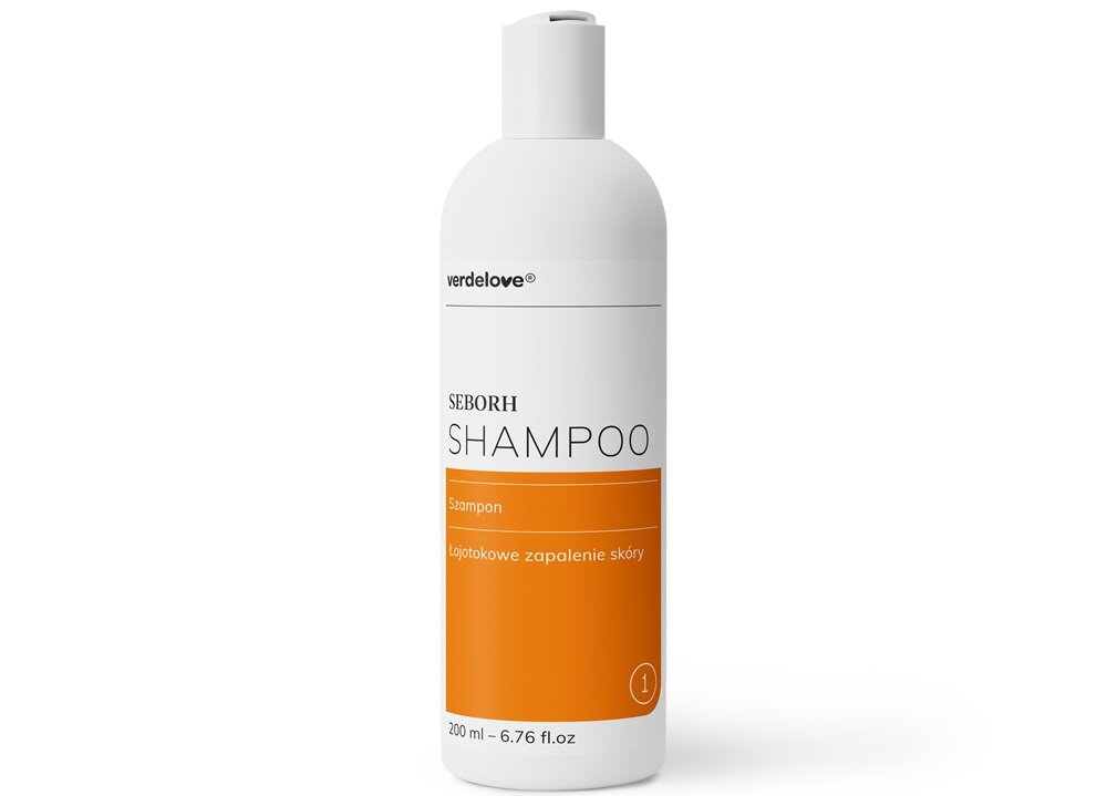 Szampon VERDELOVE Seborh Na łojotokowe zapalenie skóry 200 ml zwalczanie grzybów, wsparcie równowagi mikroflory, pochłania nadmiar sebum, ułatwia złuszczanie
