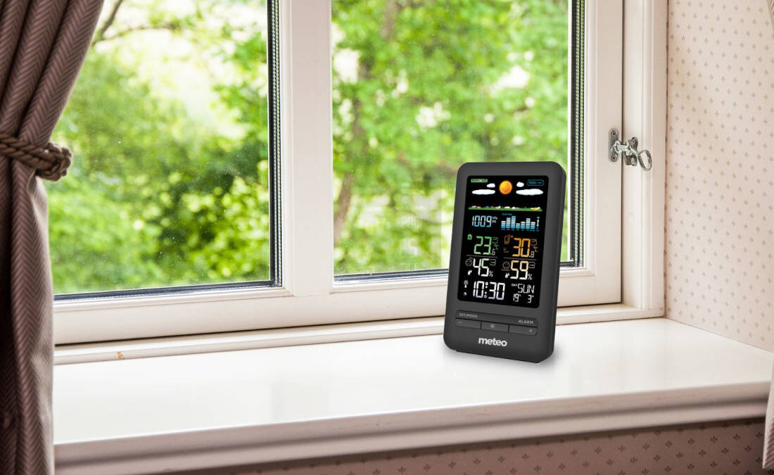 Stacja pogody METEO SP103 Bezprzewodowy pomiar temperatury temperatura zakres zastosowanie monitorowanie