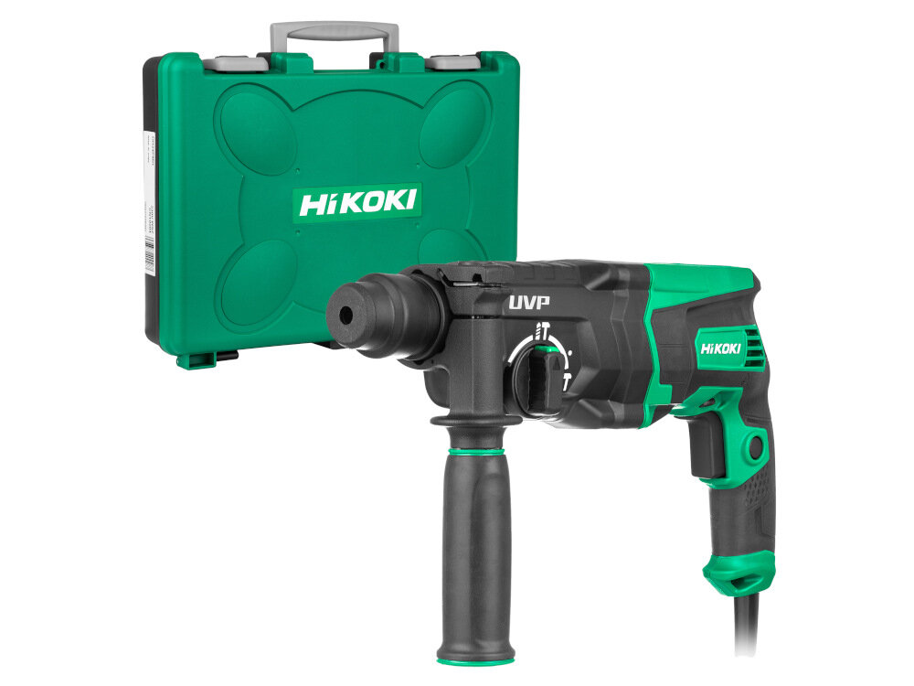 Młotowiertarka HIKOKI DH28PCY2 WSZ zestaw walizka rekojesc boczna glebokosciomierz dokumentacja