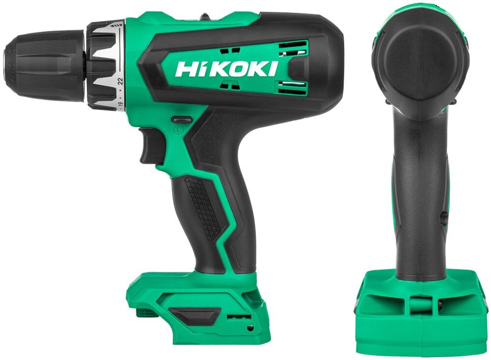 Wiertarko-wkrętarka HIKOKI DS18DAWCZ ergonomiczny kształt krótki korpus lekkość 1,3 kg miękka rękojeść typu Soft Touch