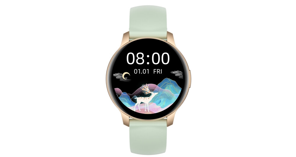 Smartwatch ORO-MED Oro-Active Pro1 Złoty ekran bateria czujniki zdrowie sport pasek ładowanie pojemność rozdzielczość łączność sterowanie krew puls rozmowy smartfon aplikacja
